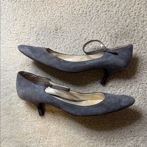 Ralph Lauren Vintage Gray Suede Women's Heels